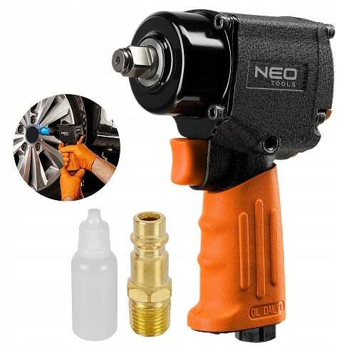 NEO TOOLS RÁZOVÝ UTAHOVÁK 1/2" PNEUMATICKÝ 680 NM PROFESIONÁLNÍ 6.3 BAR 14-004