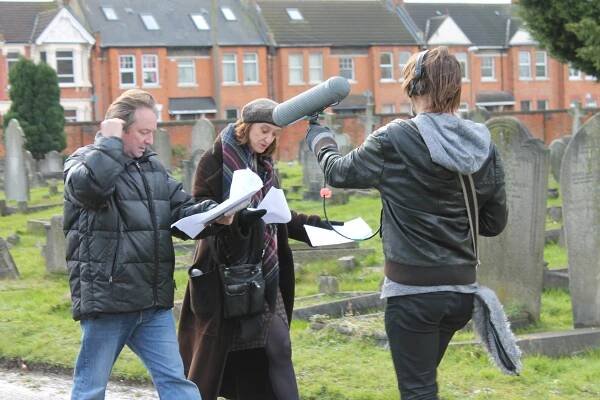Recording The Boy at the Back_Haydn Gwynne & Neil Pearson