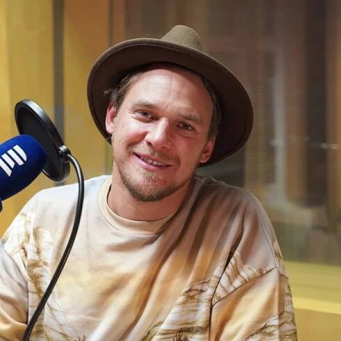 Vojtěch Dyk,  studio Českého rozhlasu Zlín | foto: Tomáš Chrástek,  Český rozhlas
