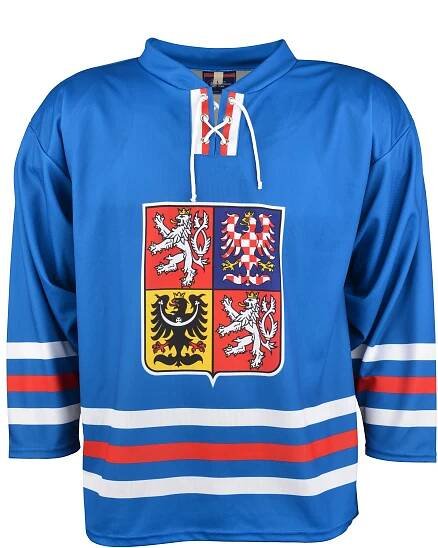 Retro hokejový dres Český hokej 23/24 modrý