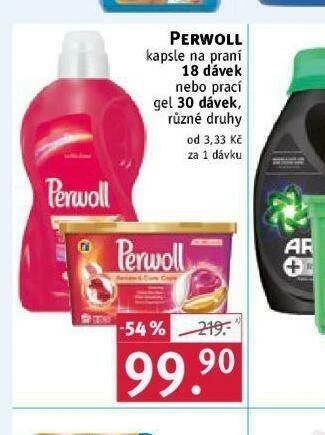 Rossmann Perwoll kapsle na praní nabídka