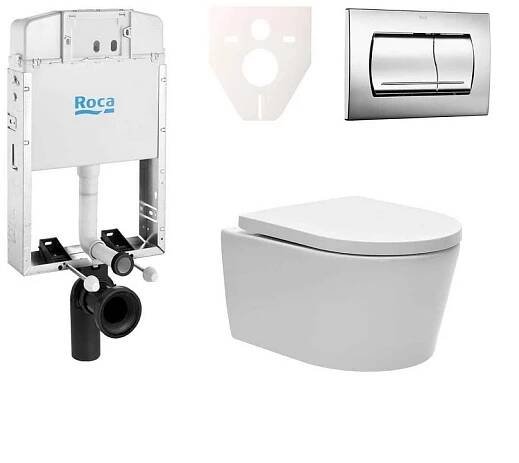 Cenově zvýhodněný závěsný WC set Jika k zazdění + WC SAT Brevis SIKOJW2
