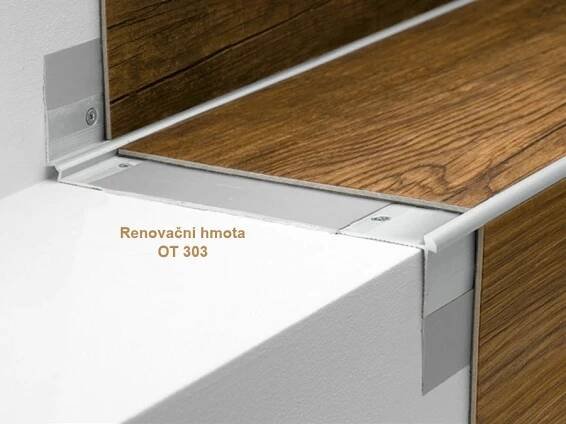 Schodový profil pro hranu schodů 2,5 mm, Küberit 870 EB, 39*2500 Stříbrný F4