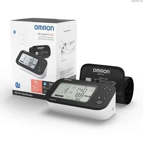 Obrázek 1. produktu Omron M7 Intelli IT s AFib digitální tonometr + zdroj