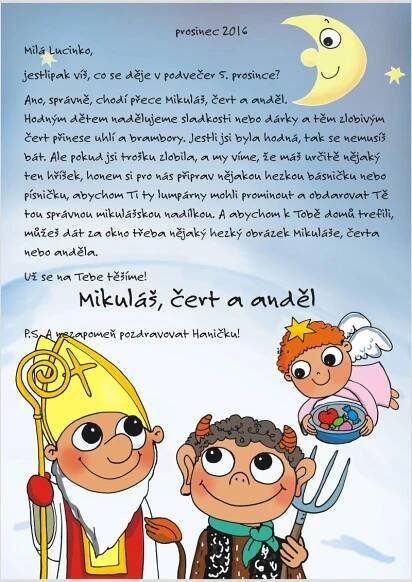 Dopis od Mikuláše 2016 - Pošta pro děti | Diy for kids, Freedom art, Craft activities