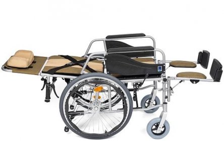 Polohovací mechanický invalidní vozík nový - šíře sedu 43 cm | Invira - Prodej a pronájem zdravotní techniky a kompenzačních
