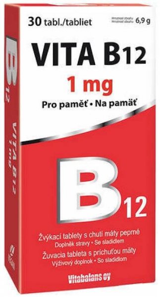 Vita B12 1mg 30tbl