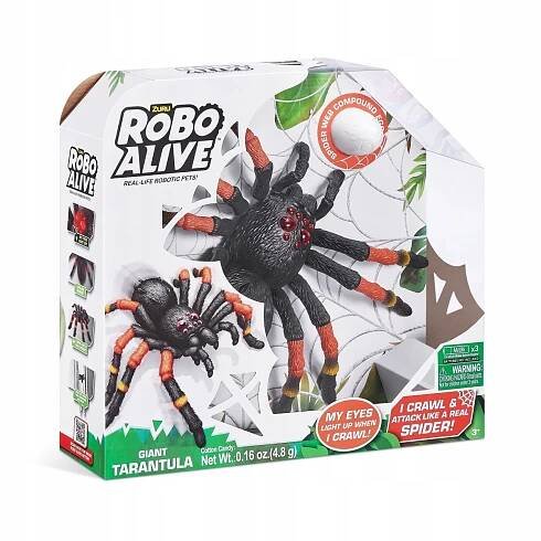 ZURU Robo Alive Interaktivní figurka Velká Tarantule Pohlaví chlapci dívky