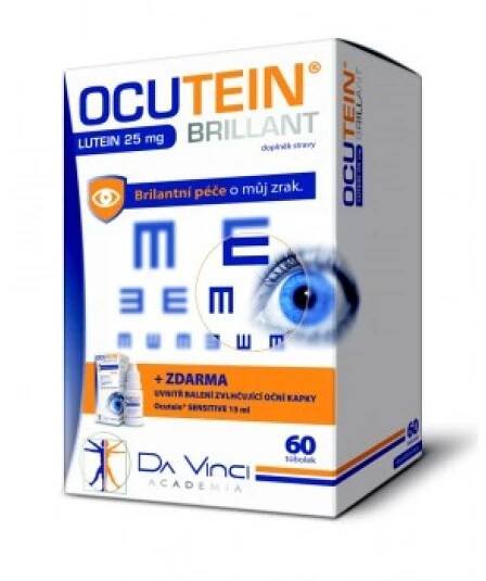 Ocutein Brillant Lutein 60 tobolek a kapky Ocutein Sensitive zdarma