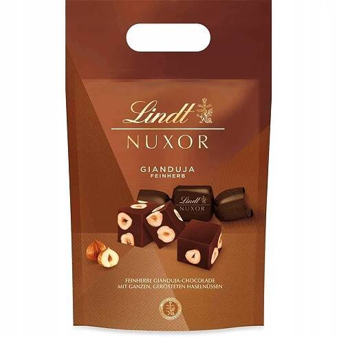 LINDT Nuxor Gianduja Feinherb Pralinky Hořká Čokoláda 700 g