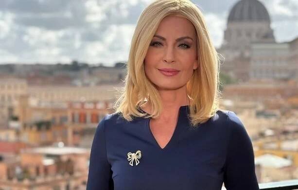 Marianna Ďurianová počas vysielania vo Vatikáne / IG mariannadurianova