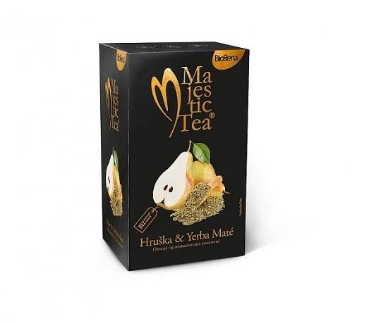 Biogena Majestic Tea Hruška & Yerba Maté porcovaný čaj 20x2,5 g