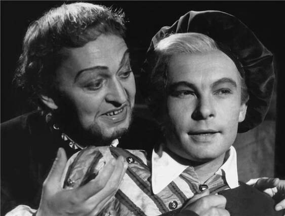 Othello - 27.06.1951 Josef Gruss (Jago), Josef Pehr (Roderigo) Foto: Karel Drbohlav