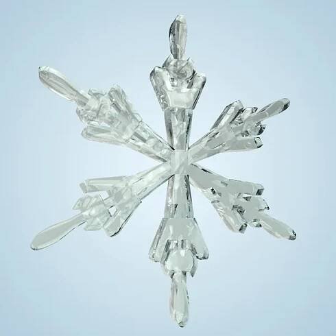 Schneekristall 8 — Stockbild