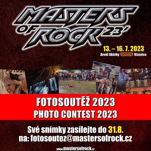 MASTERS OF ROCK 2023 vyhlašuje letošní festivalovou FOTOSOUTĚŽ! | PRAGOKONCERT BOHEMIA, a.s.