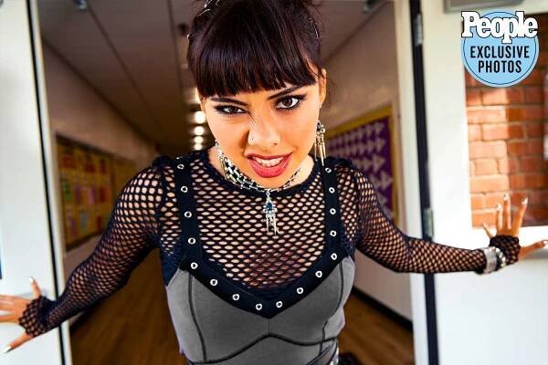 Actress Xochitl Gomez for Hot Topic Back to School 2023 Campaign