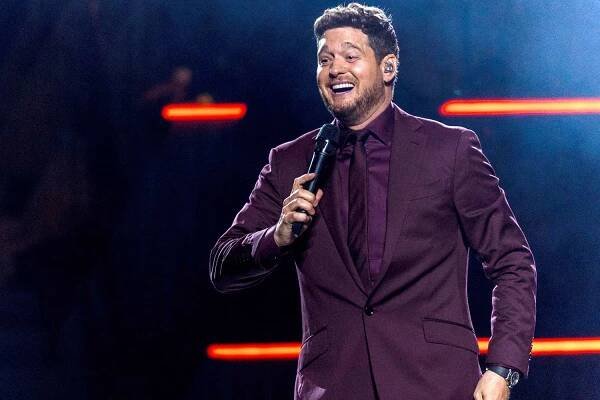  Michael Buble performs at Rod Laver Arena on June 16, 2023