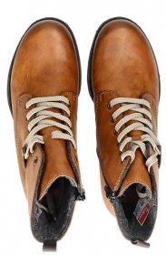Rieker dámské pohodlné kotníkové boty - hnědé | Robel.shoes