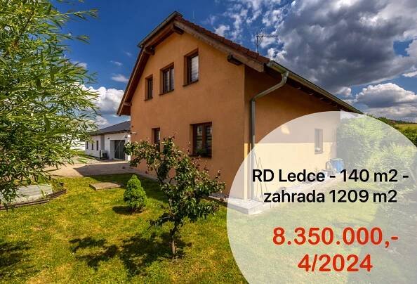 RD - Ledce u Plzně - 140 m2 - 59.642,- Kč/m2 • Realitní makléř Pavel Brůha