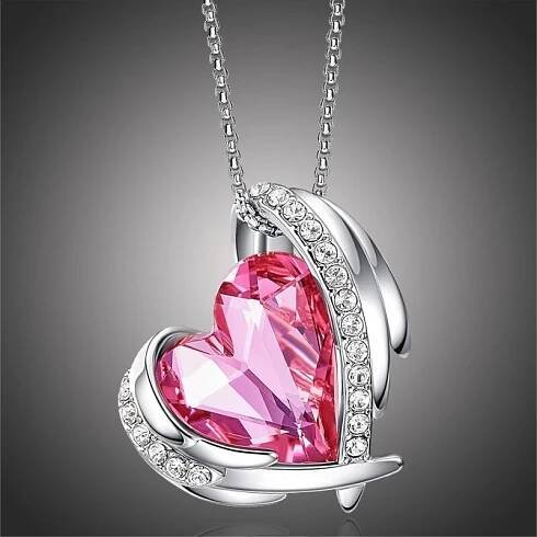 Náhrdelník Swarovski Elements Amorita Pink