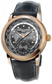 Frederique Constant Classic Worldtimer Manufacture with Grey Dial - 5
