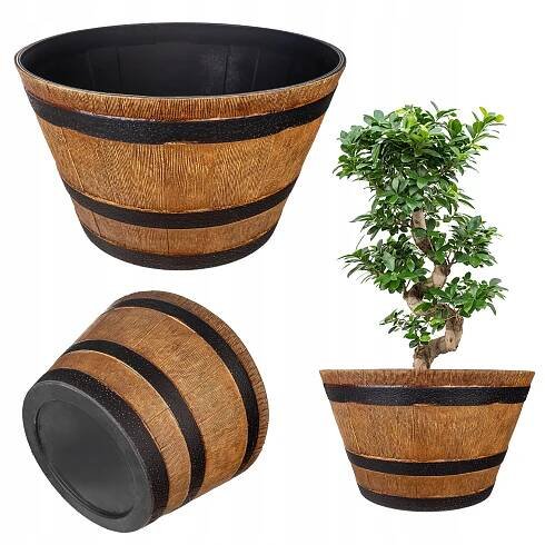 KVĚTINÁČ VELKÝ NA KVĚTINY PLASTOVÝ OBAL KULATÝ 52,5 cm