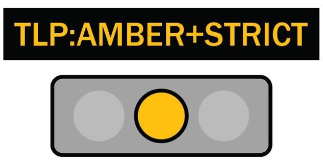 Traffic Light Protocol AMBER STRICT
