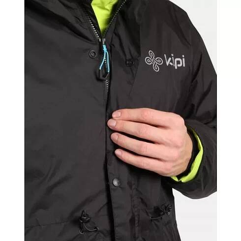  Lyžařská pláštěnka KILPI TEAM RAINCOAT-U WU0105KI ČERNÁ 