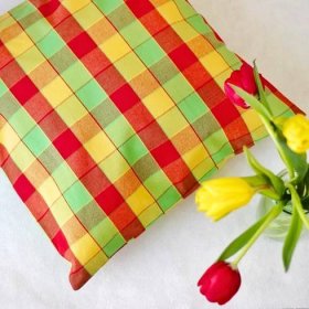 Povlak na polštář, Kanafas v barvách tulipánů