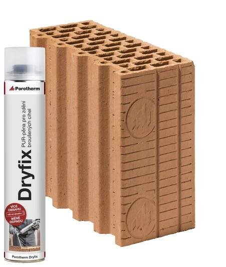 Obrázek produktu Cihla Porotherm 30 Profi Dryfix 1/2 P15 broušená – 300×125×249 mm