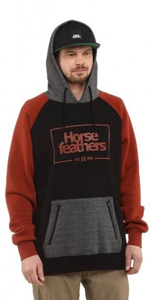 Horsefeathers mikina Label - picante - Riderzone