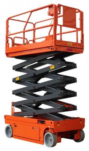 Plně elektrická nůžková plošina 450kg 8m CFPT0810 s baterií