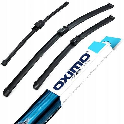Přední stěrače Oximo 600 mm 475 mm + Lišta stěrače Oximo WR311400 zadní 400 mm
