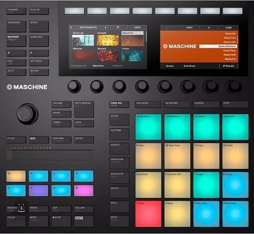 Kytary.cz - NATIVE INSTRUMENTS Maschine MK3 BK MIDI kontroler, groove software