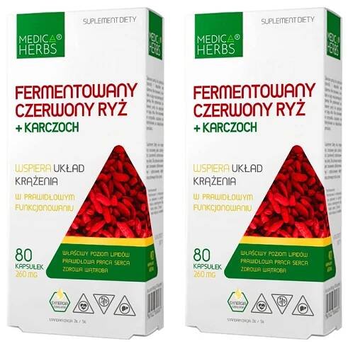 Medica Herbs Fermentovaná červená artyčoková rýže 160 kapslí