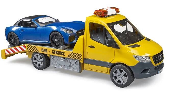 Bruder 02675 – Odtahovka MB Sprinter s majákem a autem