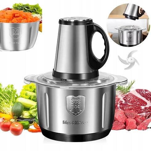 Sekáček Potravin na maso a potraviny Malakser Kuchyňský sekač Zeleniny Mixér 5 l
