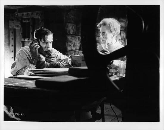 Colin Clive and Ernest Thesiger in The Bride of Frankenstein (1935)