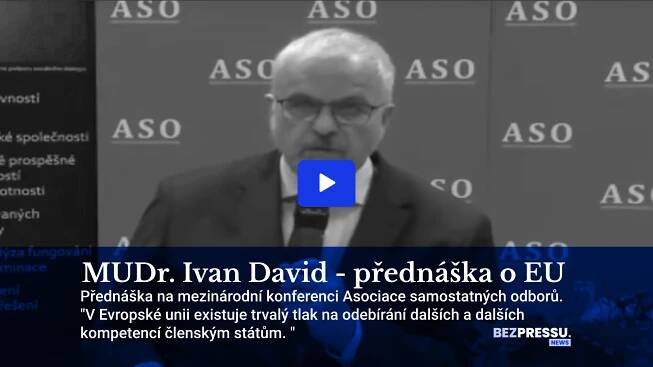 MUDr. Ivan David - přednáška o EU