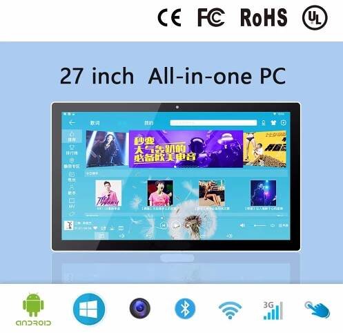 23.6 inch OEM factory all-in-one PC with computer functions wifi and wire network supported