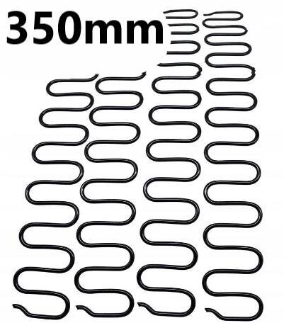 Vlnitá pružina ZIG-ZAG A 350 mm 1 Ks gaučové postele rohová pohovka 35 cm