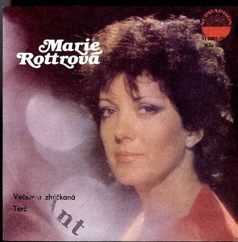 Marie Rottrová: SP - Marie Rottrová - Večerem zhýčkaná, Terč (Supraphon 11 0001-7311, 1987) - Jihočeské antikvariáty