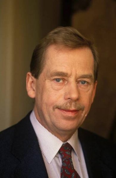 Fotografie Prague: Vaclav Havel And Bernard Pivot