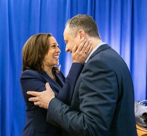 Kamala Harrisová s manželem Douglasem Emhoffem