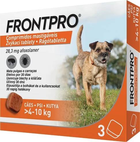 Frontpro 28.3 mg 4-10 kg 3 žvýkací tablety