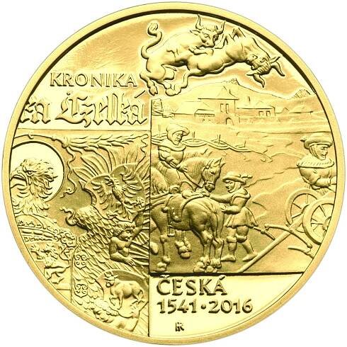 Kronika česká Václava Hájka z Libočan - 475. výročí zlato proof