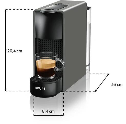 NESPRESSO KRUPS Essenza Mini Intense Grey XN110B