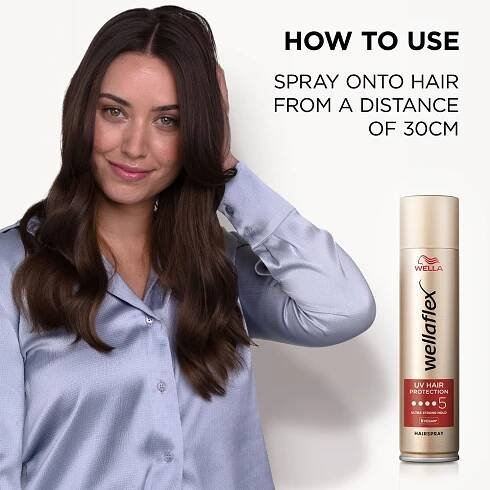 Wella Wellaflex UV Hair Protection lak na vlasy s extra silnou fixací pro tepelnou úpravu vlasů