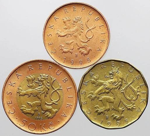 50 Kč, 20 Kč, 10 Kč 1995 - 0/0