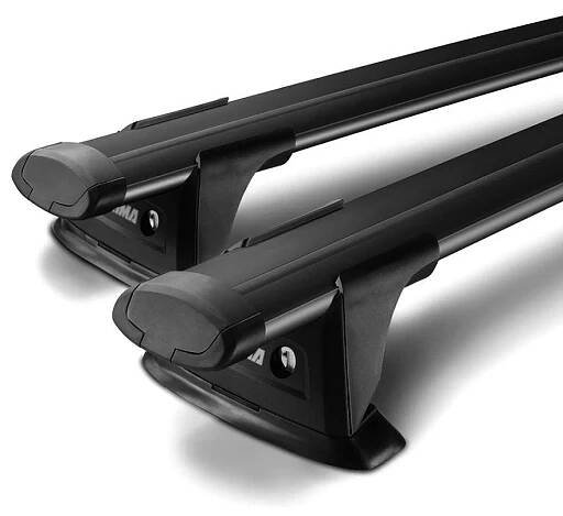 Střešní nosiče Škoda Karoq (od roku 2017>) na podélníky - Yakima ThruBar Black S16 + K328